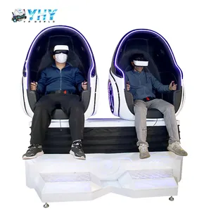 YHY – chaise oeuf 9D Vr à vendre, prix d'usine de plus de 200 jeux cinéma 2 sièges vidéo Machine de jeu 9D Vr