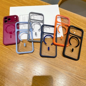 Nueva Funda Magnética Transparente para Teléfono Celular iPhone 17 14 15 16 Pro Max con Tapa de Lente HD Desmontable, Protectora y Antigolpes - Product Image 2