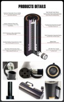 Silinder Hidrolik Enerpac Equal Volume Aluminium Ringan Single-Acting rac-1504 Langkah Panjang 100 Milimeter 150t Hidrolik 0k