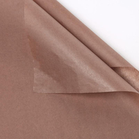 Papier de soie marron chocolat de qualité supérieure, doux, 17 g/m², à motifs floraux, pour emballage cadeau et bougies