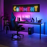 Écran LED USB à défilement pour publicité, panneau d'affichage lumineux contrôlé par application, logo lumineux, texte personnalisé