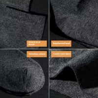 Chaussettes jetables d'affaires décontractées Chaussettes d'équipage confortables en gros Chaussettes de couleur unie simples et douces pour hommes