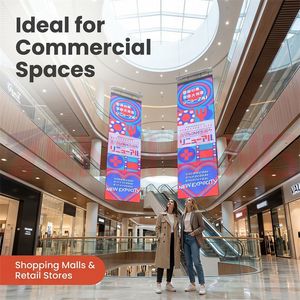 Affichage LED suspendu double face pour intérieur, signalétique numérique suspendue avec connexion rigide pour les halls d'atlas, les halls d'accueil et les salles d'<span class=keywords><strong>exposition</strong></span> - Product Image 4