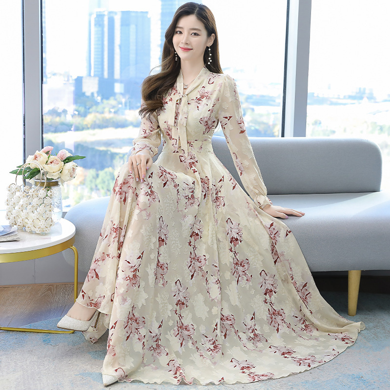 black long sleeve off the shoulder mini dress Modern V-Neck Long Chiffon 40off-aug-boost Slightly sheer Color:Grey/Nude
