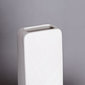 Оптовая продажа, Современная высококлассная керамическая ваза для цветов, прямоугольная ваза для украшения дома - Product Image 6