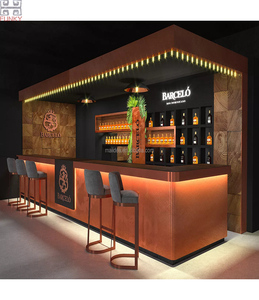 Barra de <span class=keywords><strong>Bar</strong></span> Comercial de Piedra de Ágata Azul Encantadora y de Lujo, Diseño Moderno, Características Ecológicas, Acabado de Alto Brillo, Hotel, Casa de Campo - Product Image 3