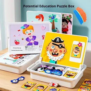Rompecabezas Magnético de Papel, Juguete Educativo para Niños de 0 <span class=keywords><strong>a</strong></span> 24 Meses, Unisex, para Bebés, Jardín de Infancia, Educación Temprana - Product Image 3