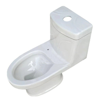 Nouveau design moderne salle de bain closestool porcelaine blanche céramique wc une pièce s piège cuvette de toilette