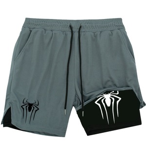 Wholesales Custom Mens Compression Workout Shorts With Liner 2 in 1 Esportivo Mesh Fitness Men Gym Shorts With Pocket - Product Image 2