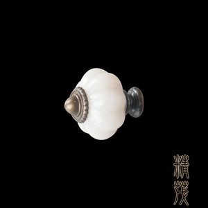 Jingmao Round Acrylic Drawer <b>Knob</b> 30mm White Traditional Style Furniture Handle - Product Image 2