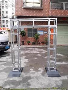 Base de treillis en acier lestée pour les toiles de fond d'exposition et de publicité, plaque de support de treillis de scène intérieure avec pied de fixation - Product Image 2