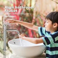 Robinet mitigeur de lavabo monotrou en cuivre chromé pour salle de bain, vente en gros