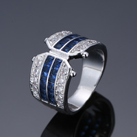Bague élégante et simple en cuivre plaqué or raffiné pour femme – Bijou de mode au design de niche haut de gamme