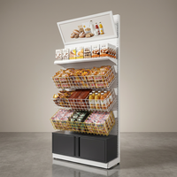 Nouvelle Base de Gondole Modulaire Multifonctionnelle en Métal Robuste 2026 Tendance pour Présentoir de Snacks et Armoire de Rangement – Vente Directe Usine