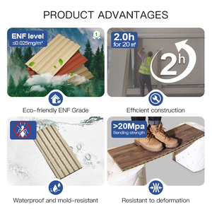 150mm halbkreis förmige geriffelte Wand platte Mehrfarbige Anpassung Starke stereo skopische Impression Innen-PVC-Wand paneele für den Raum - Product Image 4