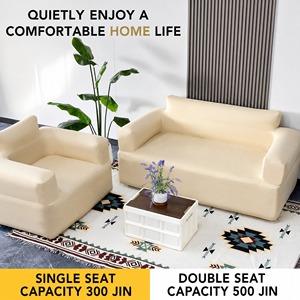 Modern Waterproof Portable Foldable <b>Inflatable</b> Couch Built-in Pump Durable Air <b>Sofa</b> Loveseat Furniture <b>for</b> Outdoor <b>Camping</b> - Product Image 6