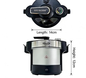 Machine à Fufu Automatique OEM 6L, 1000W, Mélangeur Alimentaire Chauffant pour Igname, Double Lame SUS, Pot Antiadhésif pour l'Afrique, Modèle ZL-1001 220V - Product Image 3