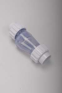 Vanne anti-retour en PVC transparent pour systèmes de filtration de pompes à chaleur, applications hydrauliques, température normale - Product Image 3