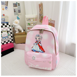 Cartone animato carino bella principessa <span class=keywords><strong>Elsa</strong></span> zaini impermeabili borse da scuola ad alta capacità alla moda in Nylon borsa per le spalle per bambini personalizzati - Product Image 4