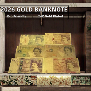 Billete <span class=keywords><strong>de</strong></span> Banco <span class=keywords><strong>de</strong></span> Inglaterra 2026, 2 Libras, Chapado en Oro <span class=keywords><strong>de</strong></span> 24K, Grabado en Relieve, Hecho a Mano, Plástico Ecológico, <span class=keywords><strong>Billetes</strong></span> Conmemorativos para <span class=keywords><strong>Coleccionistas</strong></span> - Product Image 2
