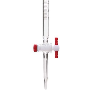 Bureta de vidrio Boro3.3 con llave de paso de PTFE, vidrio de laboratorio, 10ml, 25ml, 50ml, 100ml - Product Image 3