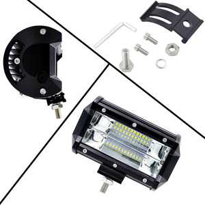 ไฟทำงาน LED ขนาด 5 นิ้ว 72 วัตต์ แบบสองแถว สำหรับติดตั้งบนหลังคารถยนต์หรือกันชน - Product Image 1