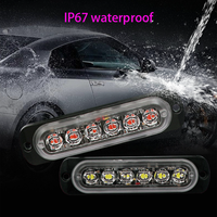 6SMD LED Positionsleuchten DC 12V Seitenleuchten für Anhänger Bernstein Rot Weiß Bullet-Leuchten mit Oberflächenmontage Auto-Zubehör