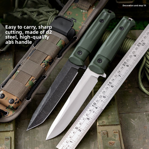 Cuchillo Fijo de Acero Inoxidable DC53 de Alta Calidad, Portátil y Personalizable con Funda Keydex para Supervivencia al Aire Libre, Pesca, Caza, Bricolaje, OEM - Product Image 1