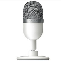 Microphone filaire USB Ra Zer Seiren pour mini PC de jeu, avec lumières LED, interface XLR, directivité figure-8, noir et blanc, léger