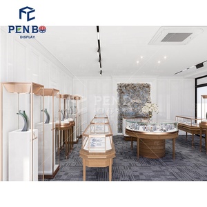 Hiện đại bespoke đồ trang sức cửa hàng thiết kế truy cập có độ bóng cao trang sức hiển thị tủ với đèn LED cho cửa hàng bán lẻ và phòng trưng bày - Product Image 5