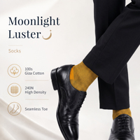 Calcetines de Vestir de Algodón para Hombre, de Alta Calidad, Antibacterianos, Suaves, Holgados, de Secado Rápido, Transpirables, Estilo Moderno para Uso Diario