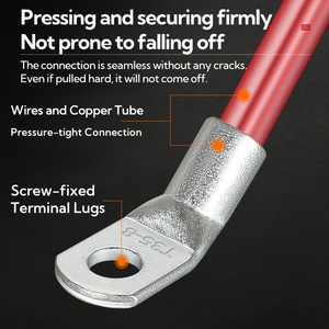 CNXI Qualité En Gros Électrique Étamé Cuivre Sertissage Connexion T45 Angle Type 16/6 25/8 Anneau Bornes Fil Câble Automobile - Product Image 3