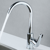 Robinets d'eau en laiton commerciaux robinets mitigeurs de cuisine mitigeur mitigeur robinet d'évier de cuisine chaud et froid à levier unique