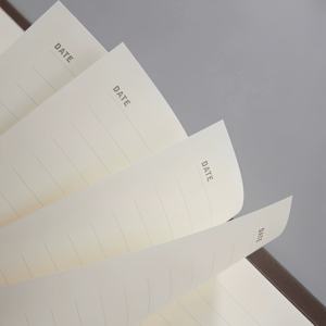 Cubierta Flexible de cuero Pu térmico personalizado estampado en caliente diario recargable A5 6 carpetas de timbre cubierta de cuaderno de cuero - Product Image 5