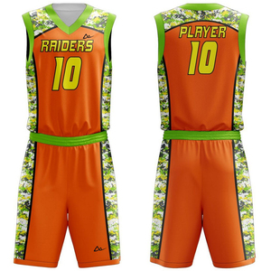 Tenue de sport respirante et à séchage rapide pour l'été, uniforme d'équipe pour entraînement et match, respirant, 100% polyester, uniforme de basket-ball - Product Image 1