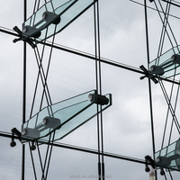 Façade en verre à support de point en aluminium de haute qualité pour système de mur extérieur de bâtiment