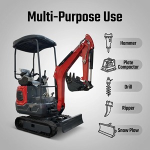Mini Escavatore Cingolato da 1.2T <span class=keywords><strong>con</strong></span> Motore Briggs & Stratton B&S Approvato EPA per il Mercato Nord Americano - Product Image 2