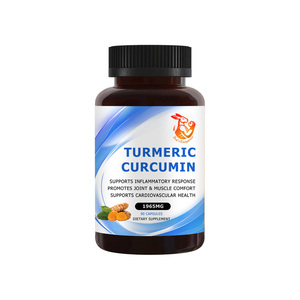 Cápsulas Dietéticas Naturales Más Vendidas con Cúrcuma, Extracto de Cúrcuma que Promueve la Actividad Antioxidante, Cápsulas de Curcumina - Product Image 1