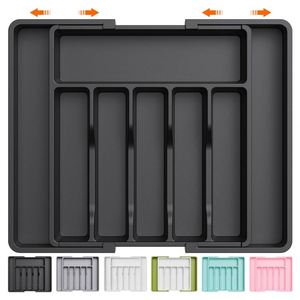 Bandeja para Cubiertos de PP Tallada, Expandible y Plegable, Ecológica, Libre de BPA, Organizador de Cajones de Cocina para Restaurante y Hogar, en Oferta - Product Image 2