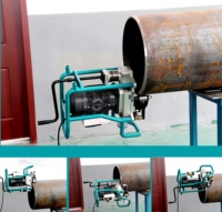 Machine automatique multifonctionnelle de biseautage de plaque de PVC et d'acier inoxydable pour le biseautage de tuyau rond et de tuyau de chaudière