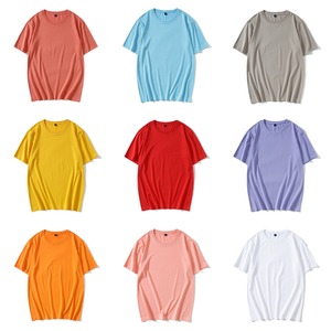 T-shirts unisexes 100 % coton 280 g, coupe ample, personnalisables avec logo, motif uni, jersey de haute qualité, décontractés, vierges, coupe oversize - Product Image 4