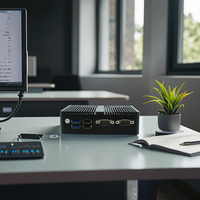Mini PC EGLOBAL sin Ventilador, Intel Celeron J6412, 2*LAN, 2*COM, RAM DDR4, Máx. 32GB, Sistema Operativo Win 10/Linux/WES10, Ideal para Negocios/Oficina, Gran Oferta