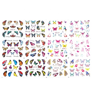 12 Design di Adesivi per Unghie 3D a Farfalla Autoadesivi con Trasferimento ad Acqua e Tatuaggi Estivi (Carta per Trasferimento ad Acqua) - Product Image 2