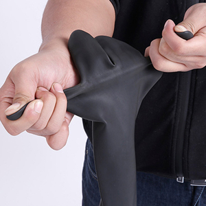 Industria Black XL Guantes de látex Guantes de trabajo de goma resistentes al agua Protección DE SEGURIDAD Trabajo químico Resistente a la limpieza - Product Image 4