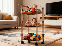 Étagère d'angle triple en plastique moderne, autoportante, multi-niveaux, coulissante, écologique et durable pour salle de bain et cuisine