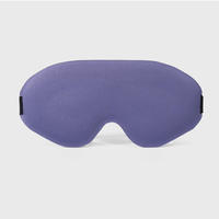 Masque de sommeil 3D occultant en coton confortable OEM – Mousse à mémoire de forme sans pression, sangle élastique compatible cils