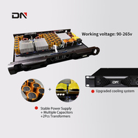 Amplificateur de puissance professionnel DN218 2 canaux 1800W, amplificateur de classe D adapté aux spectacles en plein air