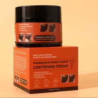 Crème éclaircissante corporelle à base de plantes OEM/ODM pour femmes adultes, aisselles, cuisses, genoux intérieurs, hydratante et blanchissante