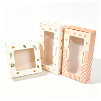 Boîtes alimentaires personnalisées pour fenêtre, finition mate, pour mini-gâteaux, desserts et emballages cadeaux pour événements de mariage