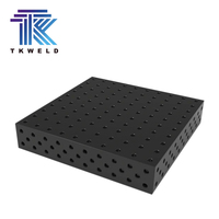 Système d'accessoires de serrage Table de soudage 3D noire en fonte de précision Plate-forme flexible tridimensionnelle